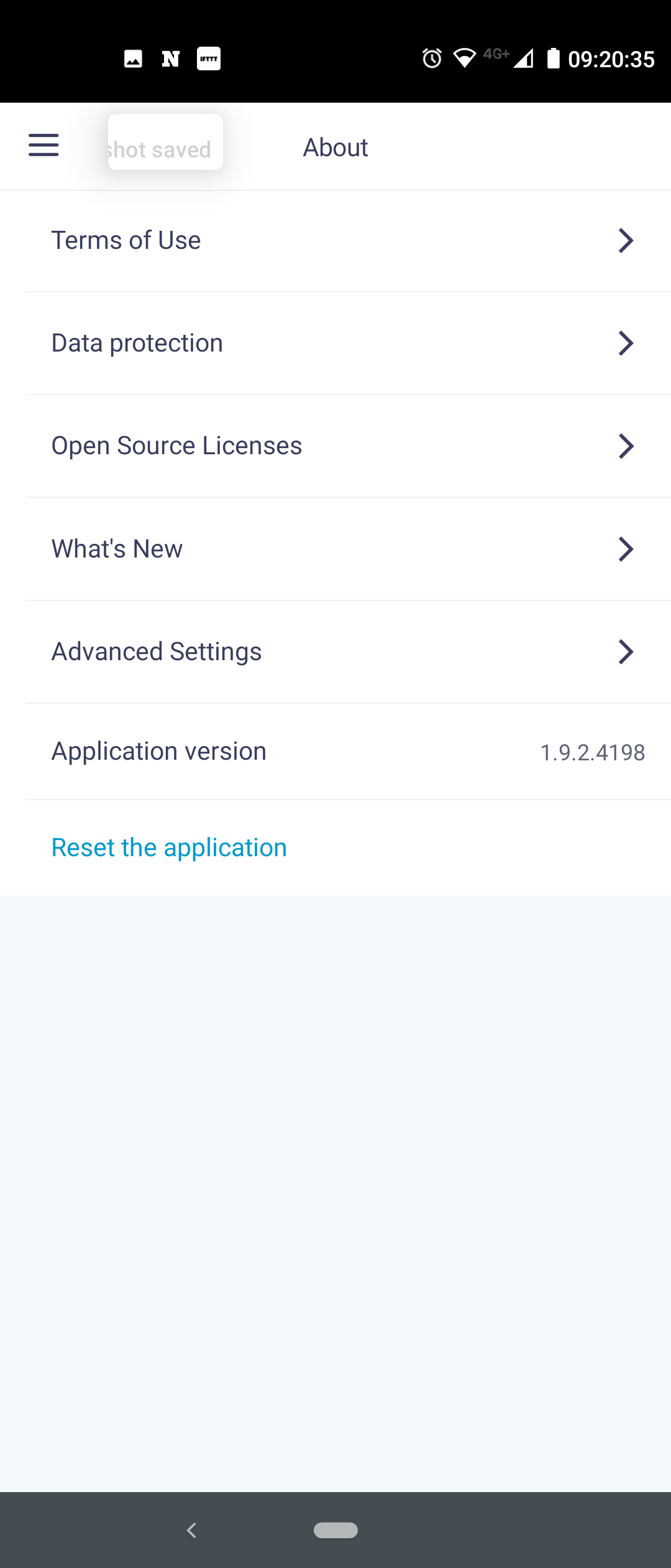 Madoka Assistant App About Screen