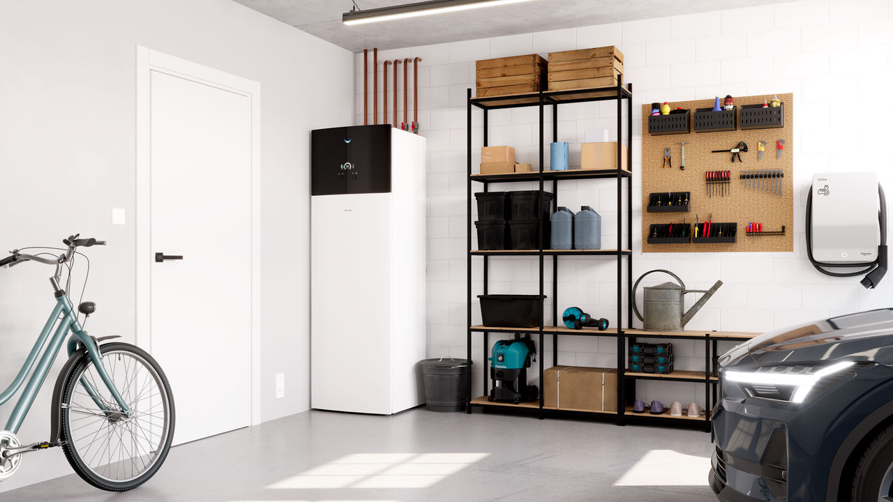 Installation image of Multi+ tank in a garage