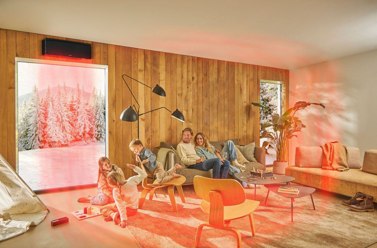 family in winter 